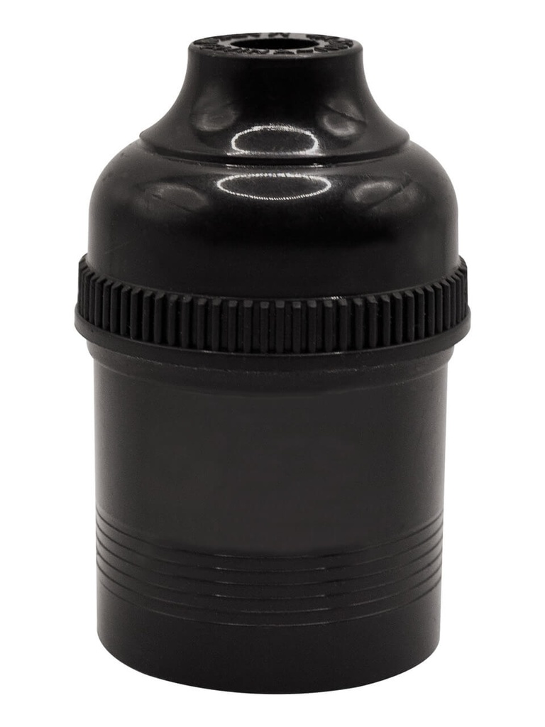 BOCAL/SOQUETE BASE E27 PRETO S/CHAVE TERMOPLAST. 4A BIVOLT
