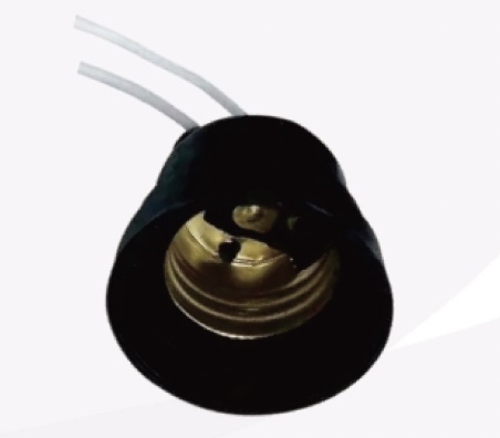 [BST027236] BOCAL/SOQUETE E27 C/RABICHO TERMOPLAST.4A 127-220V PRETO